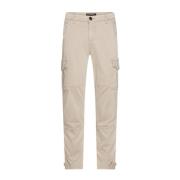 True Religion Cargo Byxor med Dragkedja och Fickor Beige, Dam