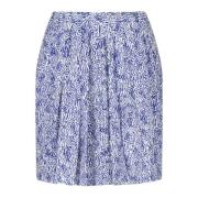 Isabel Marant Tryckt Minikjol Violaine Blue, Dam