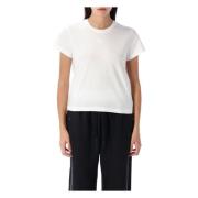 T by Alexander Wang Logo Puff Tee Essential Shrunken White, Dam