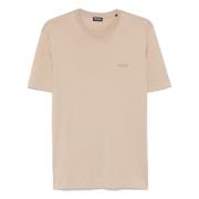 Ermenegildo Zegna Bomull T-shirt från Italien Beige, Herr