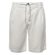 Eleventy Vit Dragsko Bermuda Shorts White, Herr