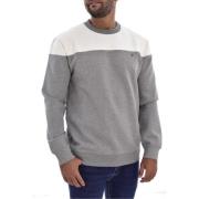 Guess Grå Sweatshirt med Patchat Logotyp Gray, Herr