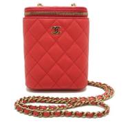 Chanel Vintage Pre-owned Laeder handvskor Red, Dam