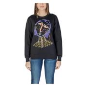 Desigual Vår/Sommar Oöverdragen Sweatshirt Black, Dam