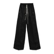 Rick Owens Svarta Wide Bela Byxor Black, Dam