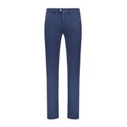 Tramarossa Blå Bomulls Chino Byxor med Fickor Blue, Herr