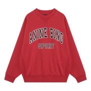 Anine Bing Crewneck Sweatshirt Red, Dam