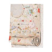 Faliero Sarti Lyxiga Beige Scarves Tillbehör Multicolor, Dam