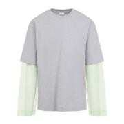 Dries Van Noten Grå T-shirt för män Gray, Herr