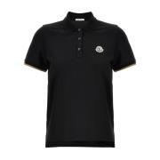 Moncler Svarta Polo T-shirts och Polos Black, Dam