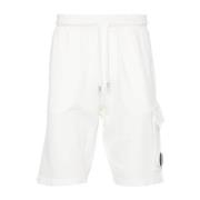 C.p. Company Vita Casual Shorts för Män White, Herr