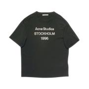 Acne Studios Stilren Svart T-shirt Black, Dam