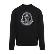 Moncler Svart Sweatshirt för Män Black, Herr