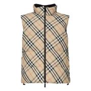 Burberry Vintage Check Beige Dragkedja Jacka Beige, Herr