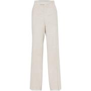 Brunello Cucinelli Vit Casual Byxor White, Dam