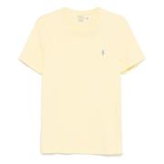 Polo Ralph Lauren Broderad Slim Fit Bomull T-shirt Yellow, Herr