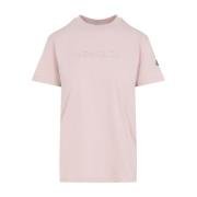 Moncler Ljusrosa T-shirt Pink, Dam