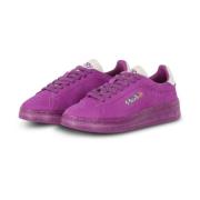 Autry Velour Sneakers med kontrastdetaljer Purple, Dam