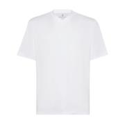 Brunello Cucinelli Vita T-shirts och Polos White, Herr