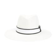 Brunello Cucinelli Vit Hatt med Stil C159 White, Dam