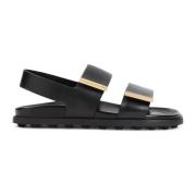 Tod's Svarta Nero Sandaler för Kvinnor Black, Dam