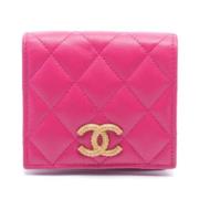 Chanel Vintage Pre-owned Laeder plnbcker Pink, Dam