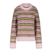 Marni Randig Mohair Pullover Tröja Multicolor, Dam