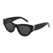 Saint Laurent Modiga Cat Eye Solglasögon i Svart Black, Dam