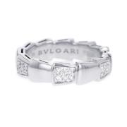 Bvlgari Vintage Pre-owned Vitt guld ringar Gray, Dam