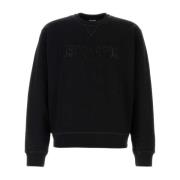 Dsquared2 Svart Bomullsweatshirt Black, Herr