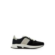 Tom Ford Mesh & Suede Svarta Sneakers Black, Herr