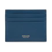 Salvatore Ferragamo Läderkorthållare Blue, Herr