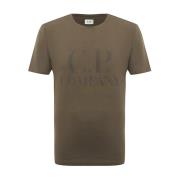 C.p. Company Avslappnad Bomull T-shirt Green, Herr