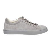 Tod's Grå Mocka Sneakers med Gummisula Gray, Herr