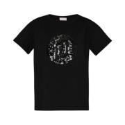 Liu Jo Paljett T-shirt Black, Dam