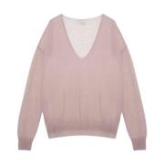 Dries Van Noten V-ringad Topp Pink, Dam