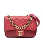 Chanel Vintage Pre-owned Laeder chanel-vskor Red, Dam