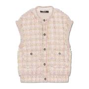 Versace Tweed Vest Pink, Dam