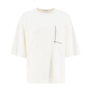 Brunello Cucinelli Bomull Jersey Crew-neck T-shirt White, Dam