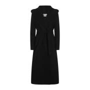 Herno Cappotto Belted Coat Black, Dam