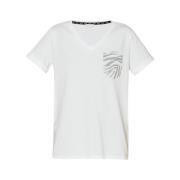 Liu Jo T-shirt med strass White, Dam