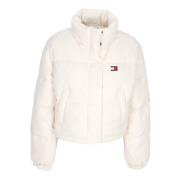 Tommy Hilfiger Flagg Duvet Puffer Jacka Vit White, Dam