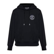 Versace Jeans Couture Sweatshirt med logotyp Black, Herr