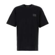 Dolce & Gabbana Klassisk Svart Bomull T-shirt Black, Herr