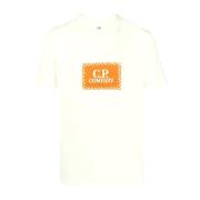 C.p. Company Avslappnad Bomull T-shirt White, Herr