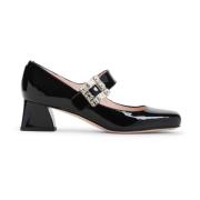 Roger Vivier Glittrande Strass Babies Skor Black, Dam