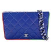 Chanel Vintage Pre-owned Laeder chanel-vskor Blue, Dam