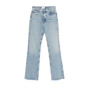 Agolde Leena Denim Jeans för scenen Blue, Dam