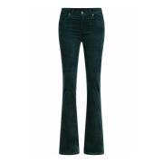 7 For All Mankind Sammet Bootcut Jeans Green, Dam