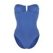 Eres Rynkad Cut-Out Baddräkt Blue, Dam